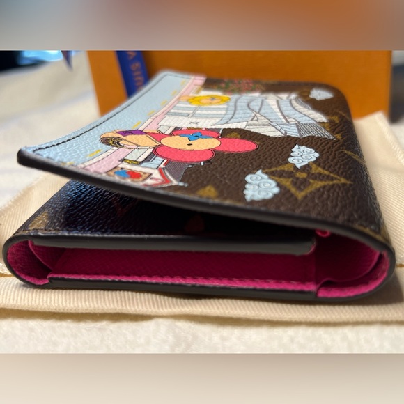 Louis Vuitton Christmas Animation 2022 Victorine Wallet - Fuchsia/Pink - Picture 7 of 11